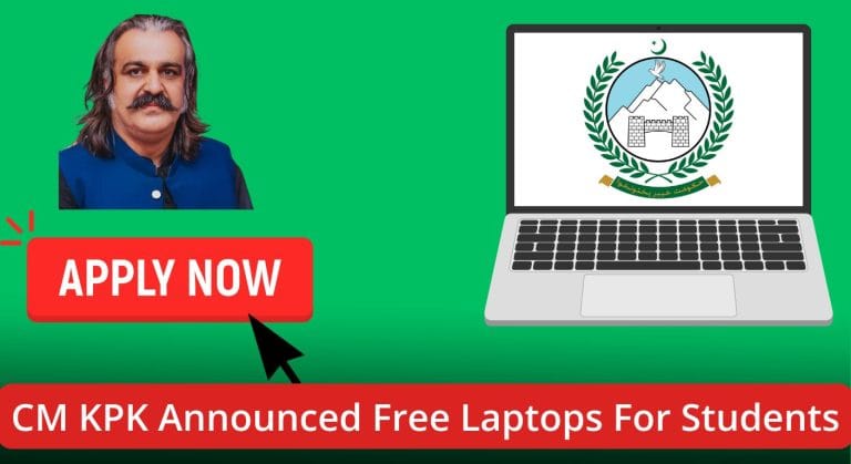 CM KPK Ali Amin Gandapur Announced Free Laptops For Students