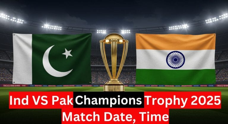 Ind Vs Pak Champions Trophy 2025 Match Date, Time, Squads & Details