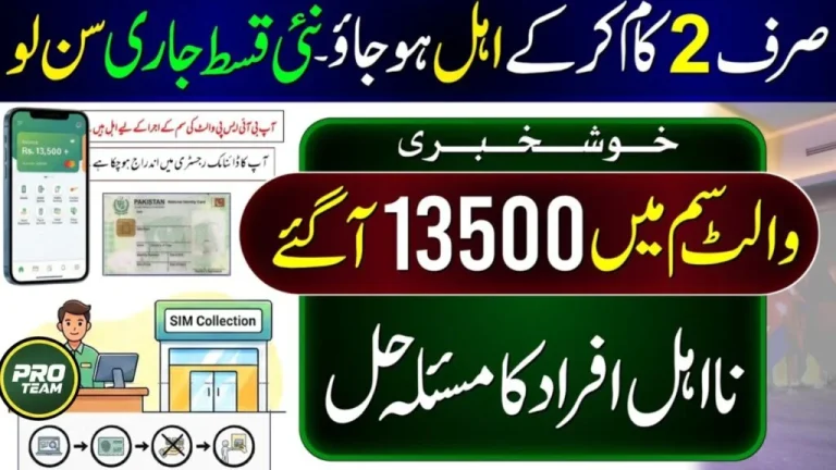 Benazir Kafalat Program 2026 – Online Re-Apply Guide for Rs 13,500 via 8171